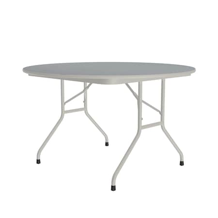 Correll CF TFL Folding Tables 48" Round Gray Granite CF48TF-15